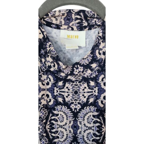 New Anthropologie Maeve Lilt Swing Dress $118 Size Small Navy Blue Marine Rare - Picture 4 of 8